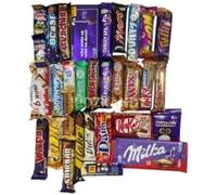 Mix 33 Different Chocolate Bars Chocolate Gift Hamper "Chocolate A Perfect Balance Of Indulgence And Comfort'' For All Occasions
