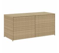 (mix beige, 120 x 50 x 56 cm) vidaXL Garden Storage Box Bench Container Chest Shed Blanket Box Poly Rattan