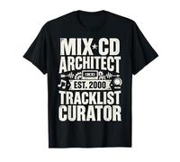 Mix CD Architect Tracklist Curator Retro Audio Graphic T-Shirt