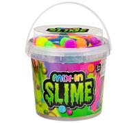 Mix In Slime Bucket - The For Arts And Craft Boys And Girls - Includes: Pink, Blue, Purple, Yellow - Weight: 0.7kg - Dimensions: 13.4 X 13.4 X 1.3cm