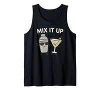 Mix It Up - Cocktail Martini Glass & Shaker Funny Drinking Tank Top