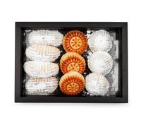 Mix Maamoul (575g) - Assorted Middle Eastern Cookies | Soft, Flaky Pastry Filled with Nuts and Dates | Authentic Handcrafted Treats | Perfect for Gifting, Celebrations, and Everyday Enjoyment!