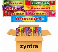 Mix & Match Chew Bars Variety Pack (60x) | Assorted Refreshers, Vimto & Drumstick Flavours | Retro Fizzy & Fruity Chewy Sweets | Vegetarian-Friendly | Party, Gift & Sharing Box