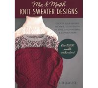 Mix & Match Knit Sweater Designs: Choose your favorite neckline, sleeve length, fit, style, stitch patterns, & so much more