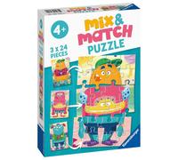 Mix & Match Puzzle Monsters Jigsaw Head Body Legs 3 x 24 Pieces