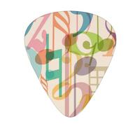 Mix Match Retro Musical Note Music,12 Pcs Guitar Pick,3 Different Thickness Plectrums for Acoustic Guitar Bass Ukulele (0.46mm 0.96mm 0.71mm)