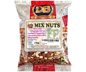 Mix Nuts 1kg: Raw & Unsalted Cashews, Almonds, Walnuts, Brazil Nuts - Nutritious Vegan, Keto, Vegetarian Snack Mix, Bulk Diet Treat & Wholesome Gift Choice