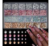 Mix Shaped Resin Rhinestones Nails Decorations in Multiple Color for Art and Gift Packaging Resin Decorations Set