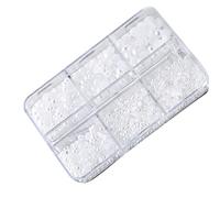 Mix Size White Nail Art Tip Half Pearls 3d Beads Rhinestones Decoration Tool Beauty Manicure Supplies Flat Back Mixed Size for Crafting Jewelry Making Half Round Flatback Imitation for Art