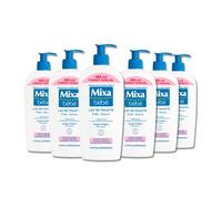 Mixa Bébé - Very Soft Toilet Milk - For Delicate Skin and Infants - With Vitamin E + Sweet Almond Oil - Optimal Compatibility - Hypoallergenic - Maxi Format - 6 x 400 ml