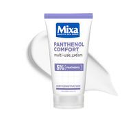 Mixa Body Cream, Panthenol Comfort Multi-Use Cream, Suitable for Sensitive & Eczema-Prone skin, For babies, children & adults, 13% Panthenol, Glycerin + Omegas 6&9, Face + Body, Hypoallergenic, 50ml