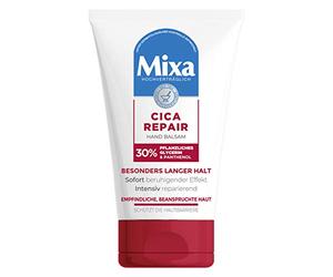Mixa Cica Hand Balm Moisturising and Intensive Hand Cream 50 ml | With vegetable glycerine and panthenol, hand balm, for women and men, Cica Repair, 1 x 50 ml