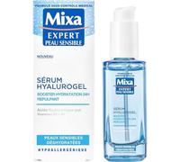 Mixa Expert Sensitive Skin - Hyalurogel Serum - 24H Hydration Booster - Pure Hyaluronic Acid, Vitamin B3 + B5