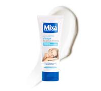 MIXA - Face Cream for Sensitive Skin - 48H Hydration & Soothing - Sweet Almond Oil + Vitamin E - Nourishes & Protects - The Whole Family - 100 ml