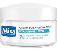 Mixa Hyalurogel Moisturising Cream Face Mask Night Building with Hyaluronic Acid for Sensitive, Dehydrated and Tired Skin, Moisture up to 24 Hours, 50 ml