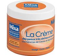 Mixa Intensive - Face, Body, Hand Cream - For Extra-Dry Skin - With Pure Cocoa and Shea Butter - Hypoallergenic - 400ml