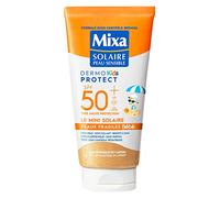 Mixa Solaire Solaire - Mini Suncare Milk Super High Protection SPF50+ UVA UVA Long UVB - Sensitive Skin for Babies - Travel Size - Hypoallergenic Fragrance Free - 50ml