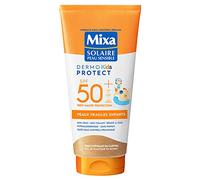 Mixa Solaire Sunscreen Lotion for Sensitive Skin - Sun Care Milk, Very High Protection, SPF 50+ UVA, UVA, Long, UVB - for Sensitive Skin for Children - Waterproof - Sand Free - Hypoallergenic