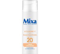 Mixa - SPF 20 Anti-Stain Cream with Vitamin C and Niacinamide - Dark and Irregular Tones - Even Brightener - Light and Refreshing Texture - Antioxidation Pump Bottle - 50ml