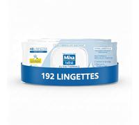 Mixa Thermal Water Baby Wipes, Pack of 4 x 48 Wipes: Hypoallergenic, Gently Clean