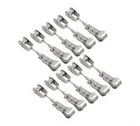 Mixabloem 304 Stainless Steel Pulley And Clamp Hardware Kit For Shade Sails, Duty Construction For 15-25mm Poles, Works With Under 4Mm Cable, 10 Pack Set(10PCS)
