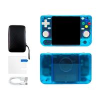 Mixabloem For 20000+ Games Retro Handheld Console, Open Source for LINUX WiFi Online Play, 18×12×5cm Sturdy ABS Gaming Device, For Travel for LEISURE Gaming(128G Blue)