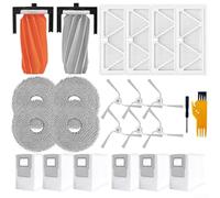 Mixabloem Main Brush Assembly Side Brush Filter And Mop Cloth Bundle For DJI For ROMO S A P Vacuum Replacement Components No Tools Required