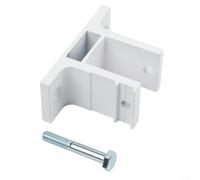 Mixabloem White Aluminium Alloy Wall Mounting Bracket, For Retractable Awnings, Duty Support Fit 40Mm Square Pipe, Garden Shade Replacement Part