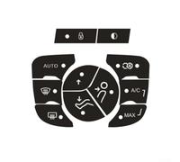 Mixabloem White Lettering Vinyl A/C Control Button Decal Sticker, for C4 2014-2018, Climate Switch Repair Component, Covers Faded Worn Control Buttons