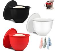 Mixaid Silicone Liners for Kitchen Tilt-Head 5 Qt Mixers, Silicone Mixing Bowl Liners, Mixer Bowl Accessories and Attachments for Baking and Cooking, Replacement Mixers Bowls(1SET)