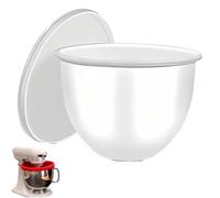 Mixaid Silicone Liners for Kitchenaid Tilt-Head 5 Qt Mixers, Kitchen Aid Silicone Bowl Insert, Multifunctional SiliconeBowl Insert, Replacement Mixer Bowls No Longer Needed for Baking/Cooking (White)