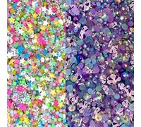 Mixalie Artificial Sprinkles, 100g, Polymer Decorations for Slime, Nail Art, DIY Crafts, Mobile Phone Case, Resin (Mix 3)