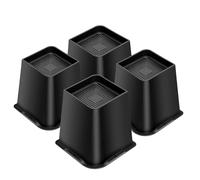 MixDora Bed Risers Heavy Duty Furniture Risers Table Riser Chair Raisers Lifter for Sofas Couches Desks Set of 4 Pack