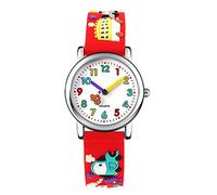 Mixe 3D Cartoon Silicone Strap Waterproof Wristwatches Time Teacher Gift for Little Girls Boys Kids Children ME258