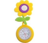 Mixe Unisex Luminous Nurse Clip-on Hanging Retractable Brooch Fob Watch | Men Women Glow in Dark Nurse Doctor Quartz Big numbers Fob Watch Gift Cute Cover panda rainbow animals flowers owl
