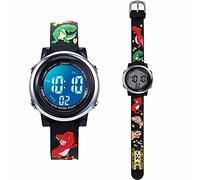 Mixe Waterproof 3D Cute Cartoon Digital Silicone Wristwatches Time Teacher Gift for Little Girls Boys Kids Children ME259 (Y LED)
