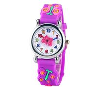 Mixe Waterproof 3D Cute Cartoon Digital Silicone Wristwatches Time Teacher Gift for Little Girls Boys Kids Children ME258