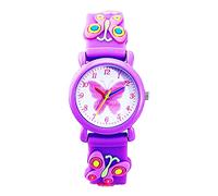 Mixe Waterproof 3D Cute Cartoon Digital Silicone Wristwatches Time Teacher Gift for Little Girls Boys Kids Children