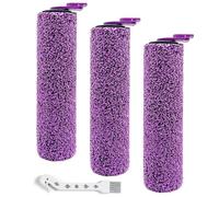 MIXEAL 3 Pack Brush Rollers Replacement Parts Compatible with Shark Steam Pickup 3-in-1 Steam Mop, Model SD200/SD201/SD201C/SD201Q/SD205, 3 Pack Brush Rollers + 1 Cleaning Tool