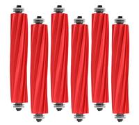 MIXEAL 6 Pack Rubber Brushes Replacement for Roborock S7 Series,QV 35A/35S,Q7 Series,Q Revo Series,Qrevo S/MaxV/Pro/Plus Vacuum Cleaner