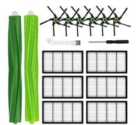 MIXEAL Replacement Parts Kit Compatible with Roomba s9(9150),s9+(9550),s Series Vacuum Cleaner.Pack of 1 Set of Multi-Surface Rubber Brushes,6Side Brushes,6 Filters,2 Tools …