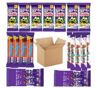 Mixed 4 x Types of Chocolates Barrs - Fudge barr 22g,Freddo Barr 18g,Curly Wurly barr 21.5g & Dairy Milk Little barr 18g| 40 counts (10 in Each)
