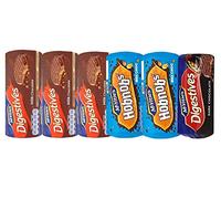 Mixed Assortment of McVitie's Milk Chocolate Digestives, Dark Chocolate Digestives and Milk Chocolate Hobnobs