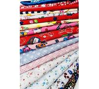 Mixed Bag of Fabric remnants, Off cuts, Fabric Scraps (Polycotton, 100% Cotton, etc) - Simply Sew Crafty™ (2 Kg)