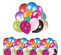 Mixed Balloons 10 Inch Latex Balloons Plain Helium Balloon for Happy Birthday Wedding Anniversary Baby Shower Christmas Festival Party Decoration, Romantic Valentine's Day Party Supplies, Pack of 25
