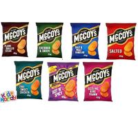 Mixed Case Mccoys Variety Box - Salted, Flame Grilled Steak, Salt & Vinegar, Thai Chicken, Cheese & Onion, Prawn Cocktail & Hot n Spicy - 36 Packet Box - perfect for snacking, gifting and treats