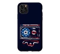 Mixed Cassette Tape American Flag Patriotic Retro USA Music Case for iPhone 11 Pro Max