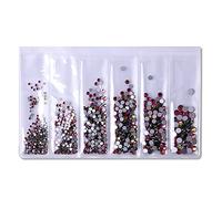 Mixed Clear Crystal Nail Diamonds, Glitter Designs Rhinestones Stones Manicure Art Accessories Pearl and Rhinestones