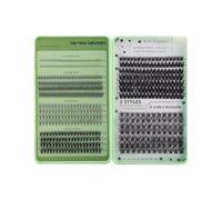 Mixed Cluster EyeLashes,DIY Individual Eyelashes Extension 530pcs,Natural Look EyeLash,Lightweight,Soft,Thin Band,and Not Easy Fall Apart,Many Lengths to DIY Makeup for Different Occasion (A)