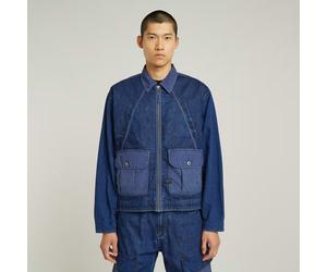 Mixed Coach Zip Jacket - Dark blue - Men M
